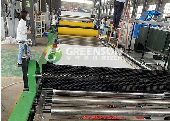 7 mm πάχος PVC πλακάκια οροφής από γύψο γραμμή παραγωγής με μηχανικό υποστήριξη επίλυσης προβλημάτων