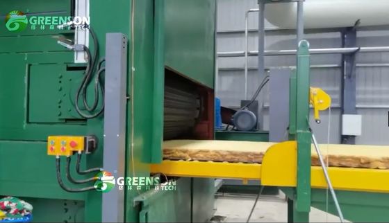 Μηχανή κατασκευής πινάκων από λευκό μαλλί με καμπόλικο λιώσιμο φυσικού αερίου