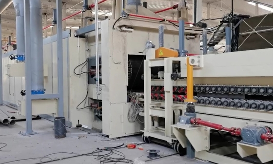 Γραμμή παραγωγής μονωτικών υφασμάτων με έλεγχο PLC