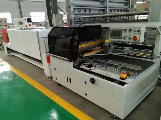 1200*600mm Πλήρως αυτοματοποιημένη μηχανή κατασκευής πλακών οροφής από γύψο με υδατική κόλλα για ταινία PVC