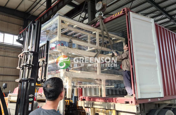 Προσαρμόσιμη μηχανή κατασκευής κεραμίδων οροφής υψηλής απόδοσης 2x2 με σύστημα PLC και χωρητικότητα 2-6 εκατομμυρίων τετραγωνικών μέτρων / έτος