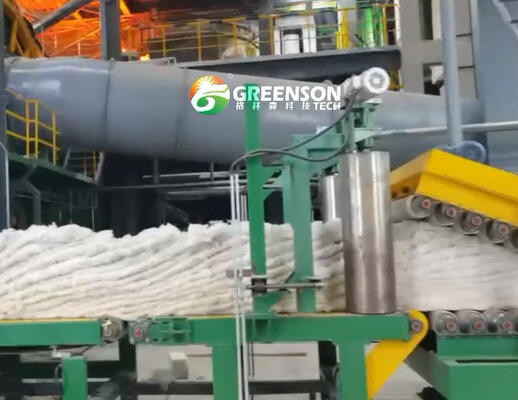 Καλή τιμή. Τεχνική γραμμή παραγωγής πλακών πετρώματος υψηλής πυκνότητας με 80-200kg/m3 σύστημα ελέγχου πυκνότητας πρώτης ύλης PLC και τροφοδοσία 380V/50Hz σε απευθείας σύνδεση