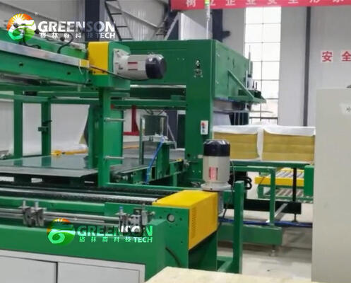 Καλή τιμή. Εξωτερική διακόσμηση τοίχου Υψηλής πυκνότητας 40-150 Kg/m3 Γραμμή παραγωγής οθόνων από ορυκτό βράχο με 10000-60000 τόνους ετησίως Δυνατότητα και 200-300 KW Συνολική ισχύς σε απευθείας σύνδεση