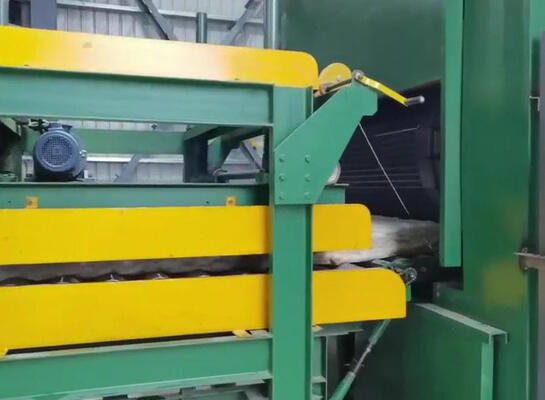 Καλή τιμή. Γραμμή παραγωγής πετρωτικού μαλλιού με υψηλή θερμοκρασία για 80-200kg/m3 πλάκες βαζαλτικού μαλλιού σε απευθείας σύνδεση