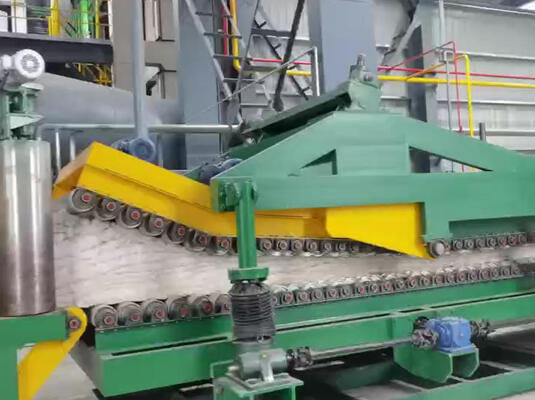 Αυτόματη Γραμμή Παραγωγής Πετροβάμβακα με Χωρητικότητα 4-8 T/h Έλεγχος PLC για Πλάκες Μόνωσης Πάχους 30-200mm