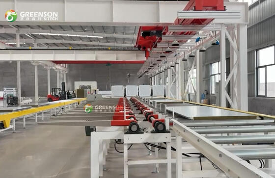 Rock Wool Sandwich Panel Production Line For Warehouse Wall